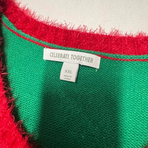 Ugly Christmas Sweater Dress XXL Candy Cane jingle - Picture 3 of 15